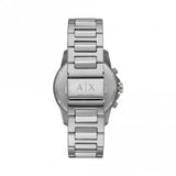 Armani Exchange Banks Chronograph Black Dial Silver Steel Strap Watch For Men - AX1720 Authentic Buy Shop Now
