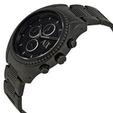 Armani Exchange Chronograph Black Dial Black Steel Strap Watch For Men - AX1605 Authentic Buy Shop Now