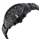 Armani Exchange Hampton Chronograph Black Dial Black Steel Strap Watch For Men - AX2164 Authentic Buy Shop Now