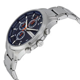 Armani Exchange Hampton Chronograph Blue Dial Silver Steel Strap Watch For Men - AX2155 Authentic Buy Shop Now