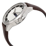 Armani Exchange Hampton Chronograph White Dial Brown Leather Strap Watch For Men - AX2187 Authentic Buy Shop Now