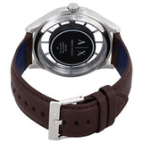 Armani Exchange Hampton Chronograph White Dial Brown Leather Strap Watch For Men - AX2187 Authentic Buy Shop Now
