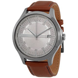 Armani Exchange Hampton Chronograph Grey Dial Brown Leather Strap Watch For Men - AX2414 Authentic Buy Shop Now
