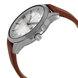Armani Exchange Hampton Chronograph Grey Dial Brown Leather Strap Watch For Men - AX2414 Authentic Buy Shop Now