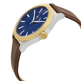 Armani Exchange Nico Quartz Blue Dial Brown Leather Strap Watch For Men - AX2334 Authentic Buy Shop Now