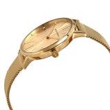 Armani Exchange Lola Analog Gold Dial Gold Mesh Strap Watch For Women - AX5536 Authentic Buy Shop Now