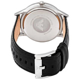 Emporio Armani Renato Analog Black Dial Black Leather Strap Watch For Men - AR11186 Authentic Buy Shop Now