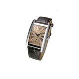Emporio Armani Classic Beige Dial Brown Leather Strap Watch For Women - AR0155 Authentic Buy Shop Now