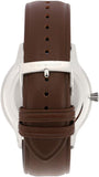 Emporio Armani Giovanni Quartz White Dial Brown Leather Strap Watch For Men - AR11211 Authentic Buy Shop Now