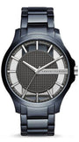 Armani Exchange Hampton Skeleton Grey Dial Blue Steel Strap Watch For Men - AX2401 Authentic Buy Shop Now