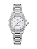 Tag Heuer Aquaracer Diamonds Mother of Pearl Dial Silver Steel Strap Watch for Women - WBD131B.BA0748 Authentic Buy Shop Now