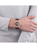 Maserati Potenza Automatic Rose Gold Dial Black Leather Strap Watch For Men - R8821108002 Authentic Buy Shop Now