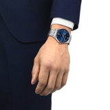 Tissot Chemin Des Tourelles Powermatic 80 Blue Dial Silver Steel Strap Watch for Men - T099.407.11.048.00 Authentic Buy Shop Now