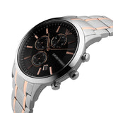 Emporio Armani Renato Chronograph Black Dial Two Tone Steel Strap Watch For Men - AR11165 Authentic Buy Shop Now