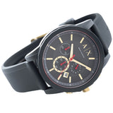 Armani Exchange Outerbanks Chronograph Blue Dial Blue Silicone Strap Watch For Men - AX1335 Authentic Buy Shop Now
