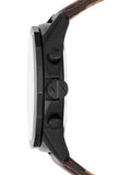 Armani Exchange Outerbanks Chronograph Black Dial Brown Leather Strap Watch For Men - AX1732 Authentic Buy Shop Now