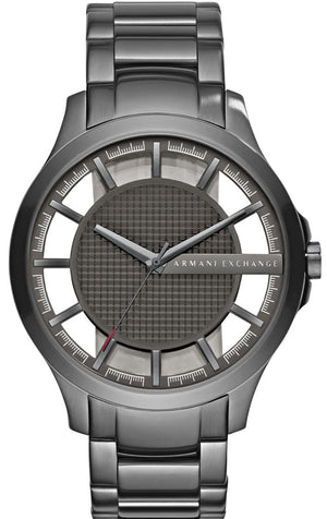 Armani Exchange Hampton Chronograph Grey Dial Grey Steel Strap Watch For Men - AX2188 Authentic Buy Shop Now