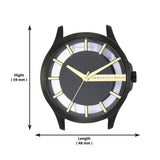 Armani Exchange Hampton Chronograph Black Dial Black Steel Strap Watch For Men - AX2192 Authentic Buy Shop Now