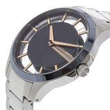Armani Exchange Hampton Chronograph Grey Dial Silver Steel Strap Watch For Men - AX2405 Authentic Buy Shop Now