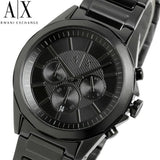 Armani Exchange Drexler Chronograph Black Dial Black Steel Strap Watch For Men - AX2601 Authentic Buy Shop Now