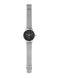 Armani Exchange Cayde Chronograph Black Dial Silver Mesh Strap Watch For Men - AX2714 Authentic Buy Shop Now