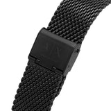 Armani Exchange Cayde Chronograph Black Dial Black Mesh Strap Watch For Men - AX2716 Authentic Buy Shop Now