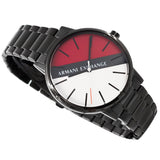Armani Exchange Cayde Multicolor Dial Black Steel Strap Watch For Men - AX2725 Authentic Buy Shop Now