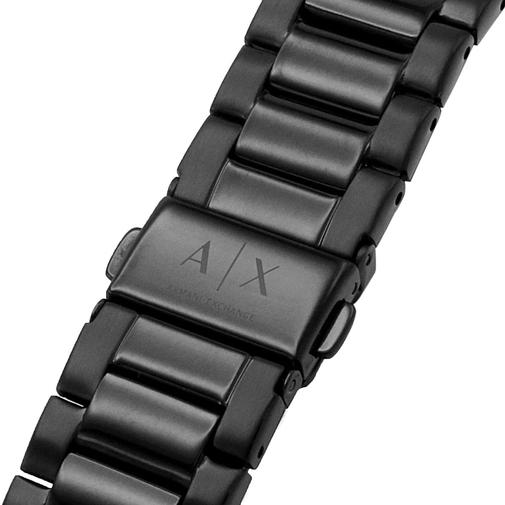 Armani Exchange Cayde Multicolor Dial Black Steel Strap Watch For Men - AX2725 Authentic Buy Shop Now