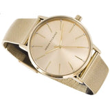 Armani Exchange Lola Analog Gold Dial Gold Mesh Strap Watch For Women - AX5536 Authentic Buy Shop Now