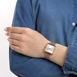 Armani Exchange Lola Quartz Silver Dial Rose Gold Mesh Strap Watch For Women - AX5802 Authentic Buy Shop Now