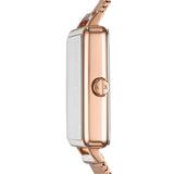 Armani Exchange Lola Quartz Silver Dial Rose Gold Mesh Strap Watch For Women - AX5802 Authentic Buy Shop Now