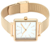 Armani Exchange Lola Quartz Silver Dial Rose Gold Mesh Strap Watch For Women - AX5802 Authentic Buy Shop Now
