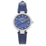 Coach Park Navy Blue Dial Navy Blue Leather Strap Watch for Women - 14503535 Authentic Buy Shop Now