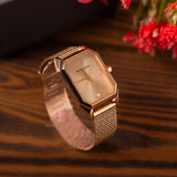 Emporio Armani Joy Quartz Rose Gold Dial Rose Gold Mesh Bracelet Watch For Women - AR11347 Authentic Buy Shop Now