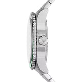 Emporio Armani Sea Explorer GMT Quartz Black Dial Silver Steel Strap Watch For Men - AR11589 Authentic Buy Shop Now