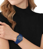 Michael Kors Runway Analog Blue Dial Blue Steel Strap Watch for Women - MK7332 Authentic Buy Shop Now
