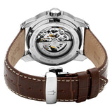 Bulova Classic Skeleton Automatic Brown Dial Brown Leather Strap Watch for Men - 96A120 Authentic Buy Shop Now