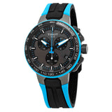 Tissot T Race Cycling Chronograph Black Dial Two Tone Rubber Strap Watch For Men - T111.417.37.441.05 Authentic Buy Shop Now