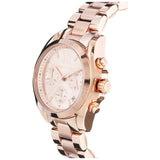 Michael Kors Bradshaw Chronograph Rose Gold Dial Rose Gold Steel Strap Watch for Women - MK5799 Authentic Buy Shop Now