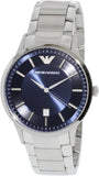 Emporio Armani Renato Blue Dial Silver Steel Strap Watch For Men - AR2477 Authentic Buy Shop Now