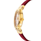 Versace Greca Silver Dial Red Leather Strap Watch for Women - VEVH00420 Authentic Buy Shop Now