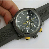 Burberry Sport Endurance Chronograph Grey Dial Grey Rubber Strap Watch for Men - BU7713 Authentic Buy Shop Now