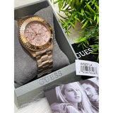 Guess BFF Multifunction Rose Gold Dial Rose Gold Steel Strap Watch for Women - W0231L4 Authentic Buy Shop Now