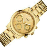 Guess Mini Sunrise Quartz Gold Dial Gold Steel Strap Watch For Women - W0448L2 Authentic Buy Shop Now