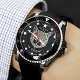 Gucci Dive Feline Black Dial Black Rubber Strap Watch For Men - YA136320 Authentic Buy Shop Now
