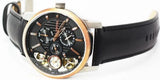 Fossil Twist Multi-Function Chronograph Black Dial Black Leather Strap Watch for Men - ME1099 Authentic Buy Shop Now