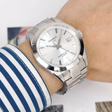 Tissot Gentleman Powermatic 80 Silicium Silver Dial Silver Steel Strap Watch For Men - T127.407.11.031.00 Authentic Buy Shop Now