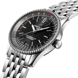 Breitling Navitimer Automatic 38mm Black Dial Stainless Steel Mens Watch - A17325241B1A1 Authentic Buy Shop Now