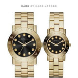 Marc Jacobs Amy Glitz Black Dial Gold Steel Strap Watch for Women - MBM3334 Authentic Buy Shop Now