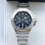 Guess Rigor Quartz Black Dial Silver Steel Strap Watch For Men - W0218G2 Authentic Buy Shop Now